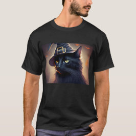 黒猫ハロウィーン Tシャツ