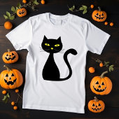 黒猫ハロウィーンTシャツ Tシャツ