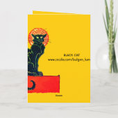 黒猫ハローウィンパーティモノグラム カード (裏面)