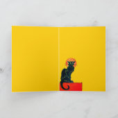 黒猫ハローウィンパーティモノグラム カード (内部)