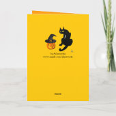 黒猫ハローウィンパーティ カード (裏面)