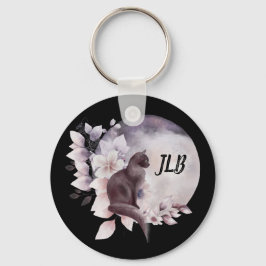 黒猫バイザマジカル満月 キーホルダー