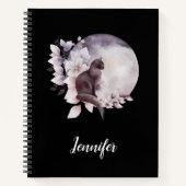 黒猫バイザマジカル満月 ノートブック (正面)