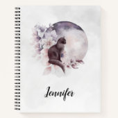 黒猫バイザマジカル満月 ノートブック (正面)