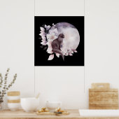 黒猫バイザマジカル満月 ポスター (キッチン)