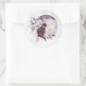 黒猫バイザマジカル満月 ラウンドシール (バッグ)