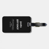 黒猫バイザマジカル満月 ラゲッジタグ (裏面横)