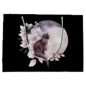 黒猫バイザマジカル満月 ラージペーパーバッグ (裏面)