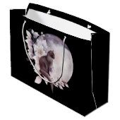 黒猫バイザマジカル満月 ラージペーパーバッグ (裏面アングル)