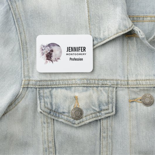 黒猫バイザマジカル満月 名札 (インサイチュ)