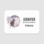 黒猫バイザマジカル満月 名札 (正面)