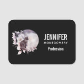 黒猫バイザマジカル満月 名札 (正面)