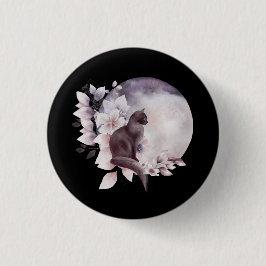 黒猫バイザマジカル満月 缶バッジ