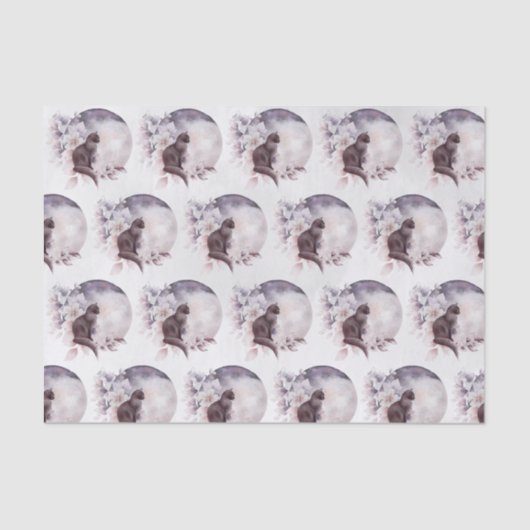 黒猫バイザマジカル満月 薄葉紙 (正面)