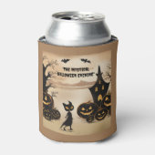 黒猫バイザマ幽霊のよく出るナー 缶クーラー (缶正面)