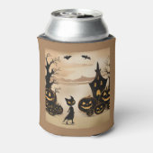 黒猫バイザマ幽霊のよく出るナー 缶クーラー (缶裏面)