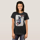 黒猫バスケ! Tシャツ (正面フル)