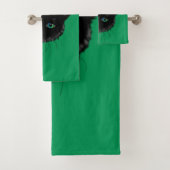 黒猫バスタオル色選び バスタオルセット (インサイチュ)