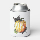 黒猫バックパンプキンクーラーボックス 缶クーラー (缶正面)