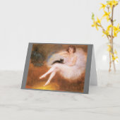 黒猫バレリーナby Carrier-Belleuse カード (黄色い花)