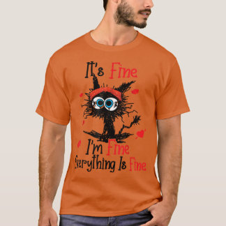 黒猫バレンタイン素晴らし私は全素晴らし体 Tシャツ