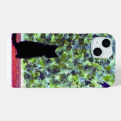 黒猫バードウォッチング絵画かわいい子猫 Case-Mate iPhoneケース (裏面 (横))