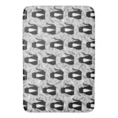 黒猫パターンバス・マット バスマット (正面縦)