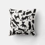 黒猫パターン クッション (裏面)