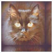黒猫パターン ファブリック (クローズアップ)