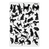 黒猫パターン ミニクリップボード (裏面)