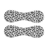 黒猫パターン 野球ボール (パネル)