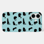 黒猫パターン Case-Mate iPhoneケース (裏面 (横))