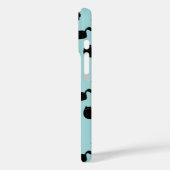黒猫パターン Case-Mate iPhoneケース (裏面 / 左)