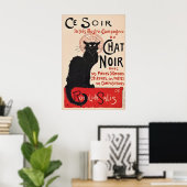 黒猫パリのキャバレー、ル・シャ・ノワールのヴィンテージ ポスター (ホームオフィス)