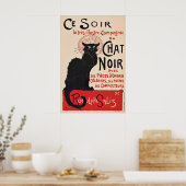 黒猫パリのキャバレー、ル・シャ・ノワールのヴィンテージ ポスター (キッチン)
