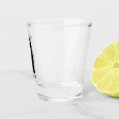 黒猫パーソナライズされた ショットグラス (右)