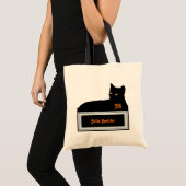 黒猫パーソナライズされた/ トートバッグ (正面(商品))