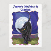 黒猫パーティーセンター インビテーションポストカード (正面)