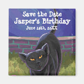 黒猫パーティーセンター マグネット (正面)