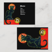 黒猫パーティーモノグラム 名刺 (正面/裏面)