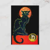 黒猫パーティーモノグラム 名刺 (裏面)