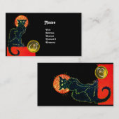 黒猫パーティーモノグラム 名刺 (正面/裏面)