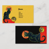 黒猫パーティーモノグラム 名刺 (正面/裏面)