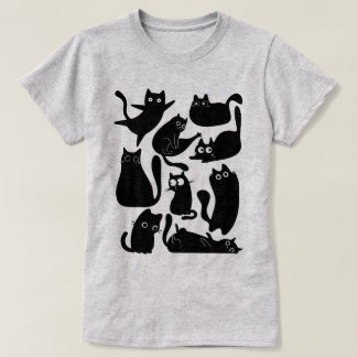 黒猫パーティー Tシャツ