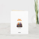 黒猫パーフェクトベビーシッターのハロウィーンカード カード (裏面)