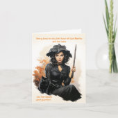 黒猫パーフェクトベビーシッターのハロウィーンカード カード (正面)