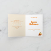 黒猫パーフェクトベビーシッターのハロウィーンカード カード (内部)