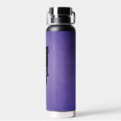 黒猫パープルエブエレガントル子猫 ウォーターボトル (背面)