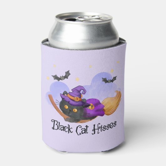 黒猫ヒッセ 缶クーラー (缶正面)