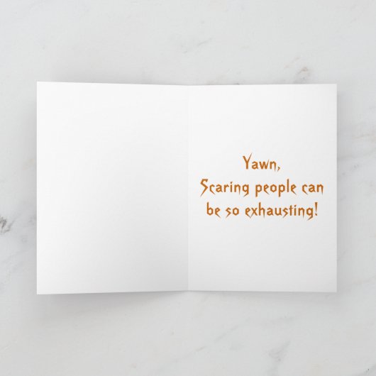 黒猫ビッグヨーンハッピーハローウィン挨拶 カード (内部)